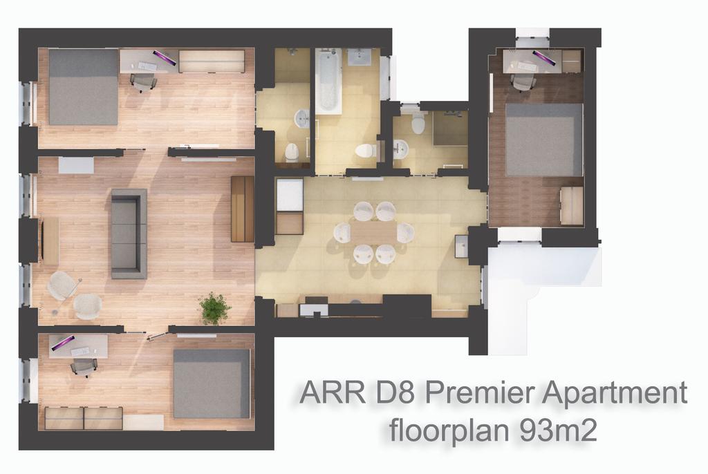 Bpr D8 Premier Apartment Budapest Bagian luar foto